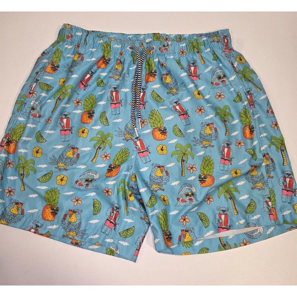 BOARDIES Swim Shorts Mulga Koala Blue Tropical Medium